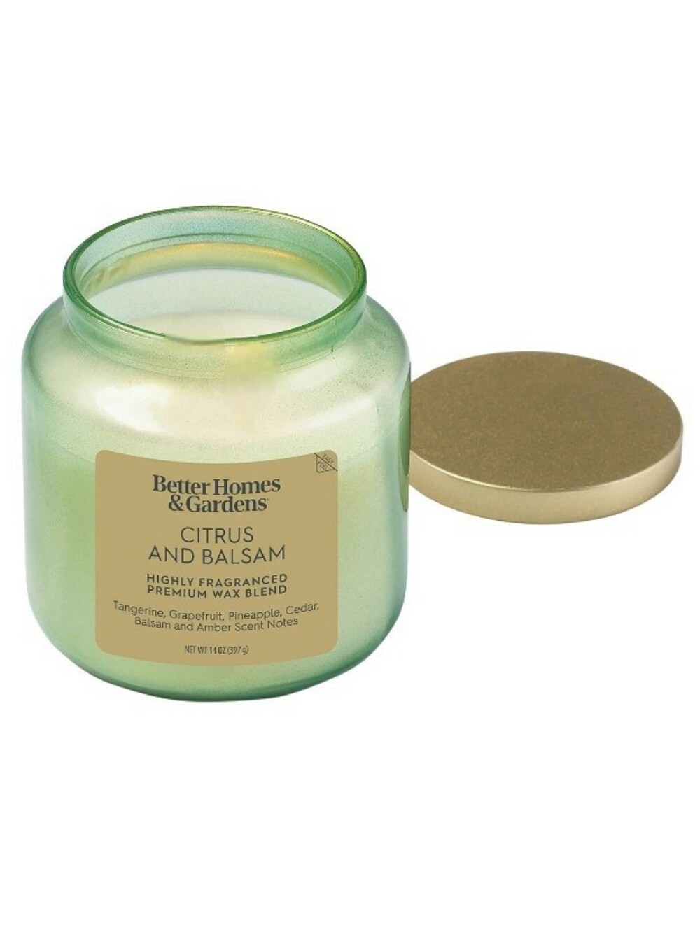 Citrus & Balsam Scented Jar Candle